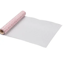 Chemin de table rouge motif étoiles