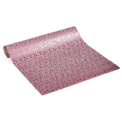 Chemin de table rouge motifs étoiles