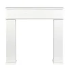 Cheminée décorative meuble console mdf blanc