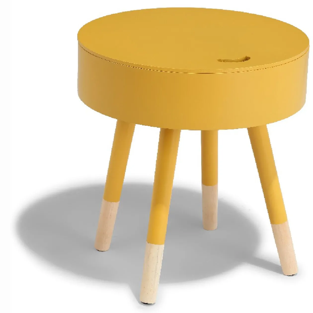 Chevet coffre Céleste moutarde