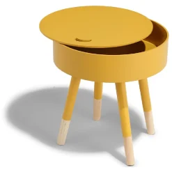 Chevet coffre Céleste moutarde