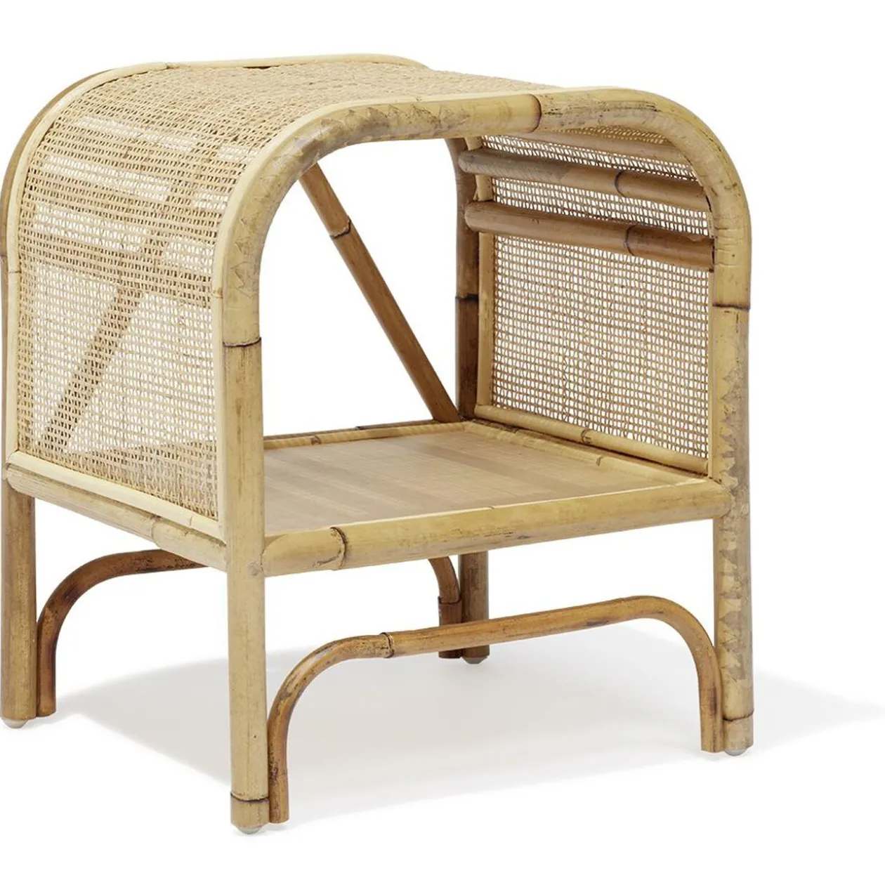 Chevet Malang rotin naturel - L40xP35xH45 cm