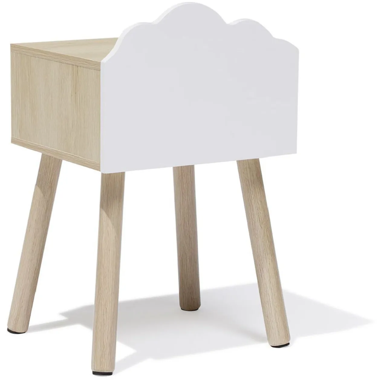 Chevet Nuage MDF et pin blanc - L34xP30xH54 cm
