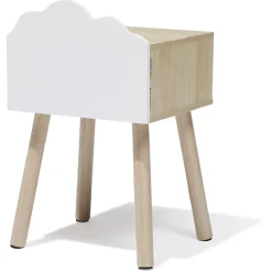Chevet Nuage MDF et pin blanc - L34xP30xH54 cm