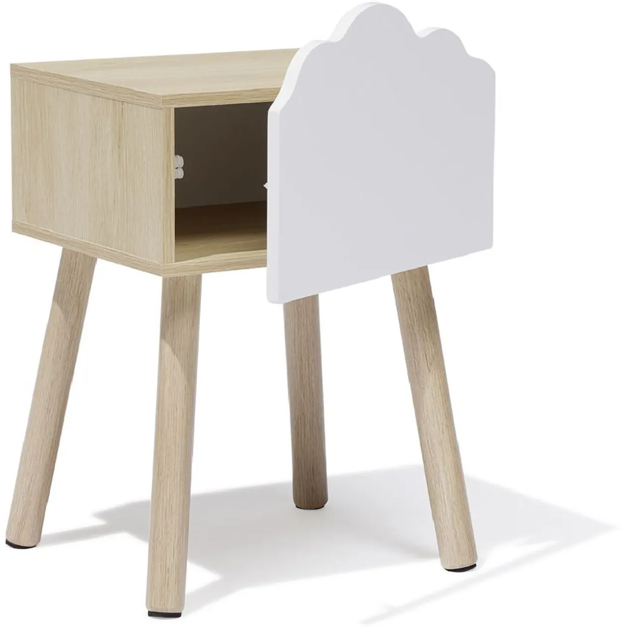 Chevet Nuage MDF et pin blanc - L34xP30xH54 cm