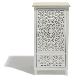 Chiffonnier blanc Java 1 porte et 1 tiroir
