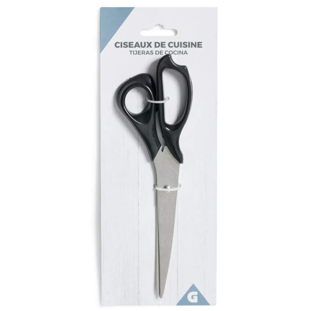 Ciseaux de cuisine en inox avec poignée plastique blanc ou noir