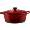 Cocotte fonte rouge et noir