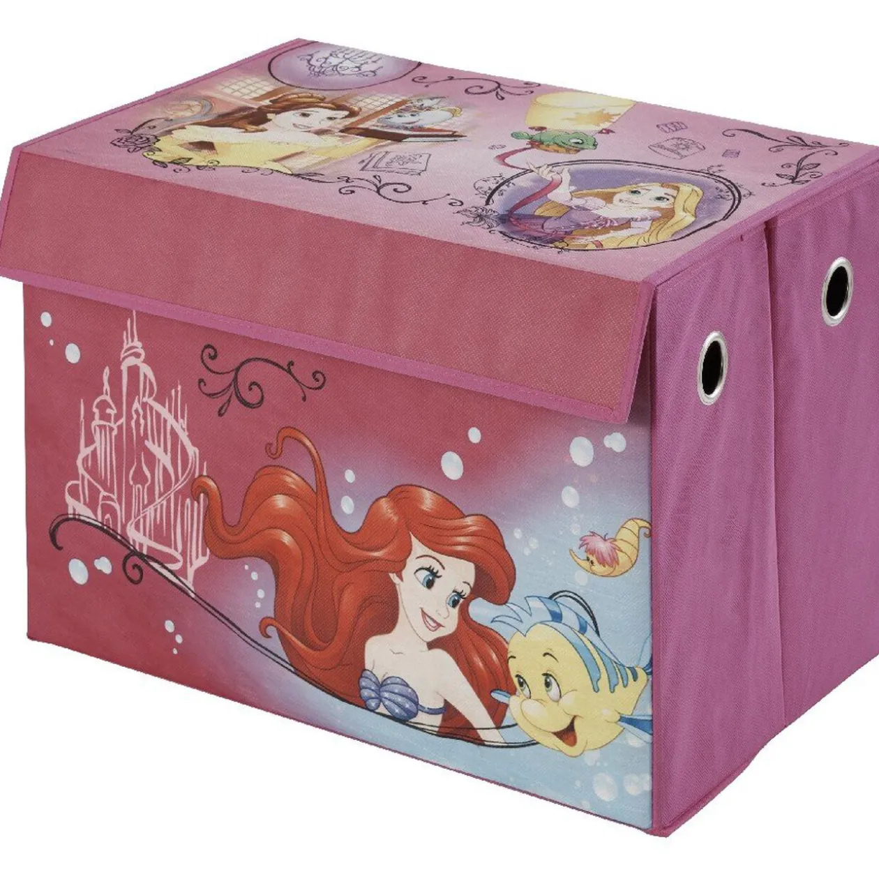 Coffre jouet pliant Princesses Disney