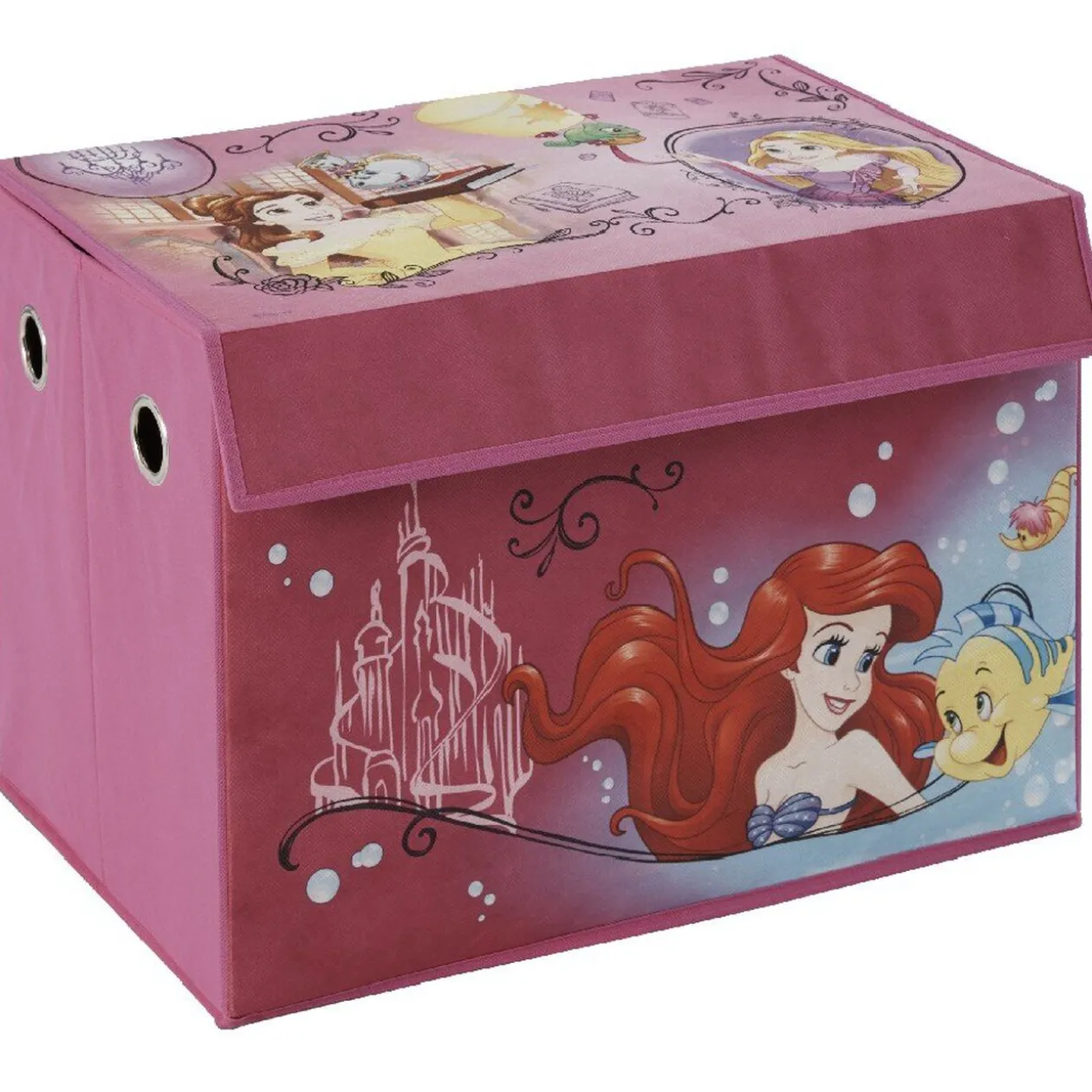 Coffre jouet pliant Princesses Disney