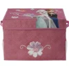 Coffre jouet pliant Reine des neiges Disney rose