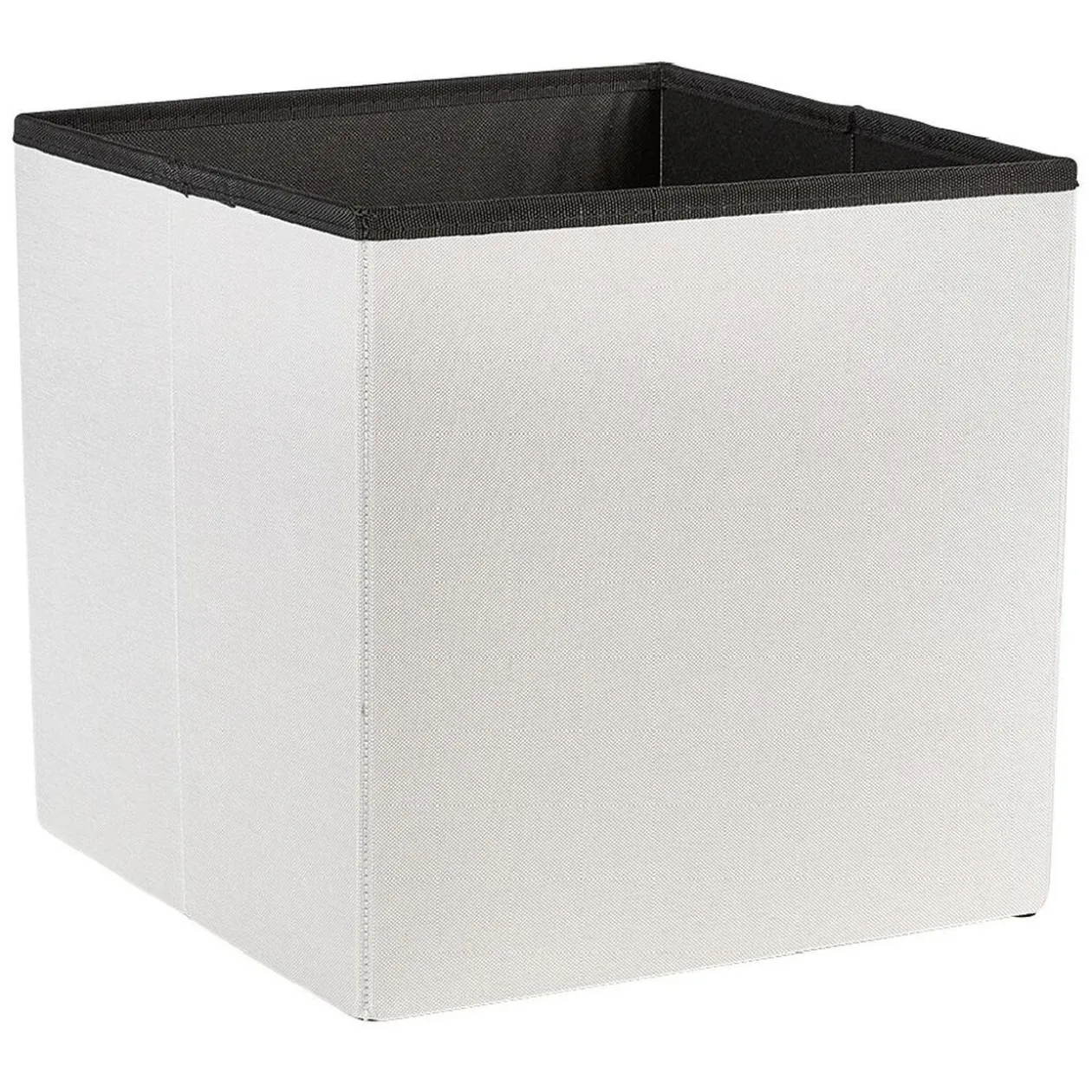 Coffre pouf Clara Blanc - L38 x P38 x H37,5 cm