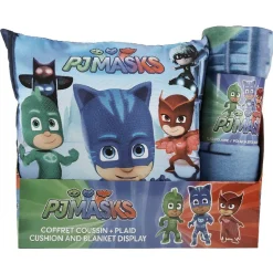 Coffret coussin et plaid Pyjamasques
