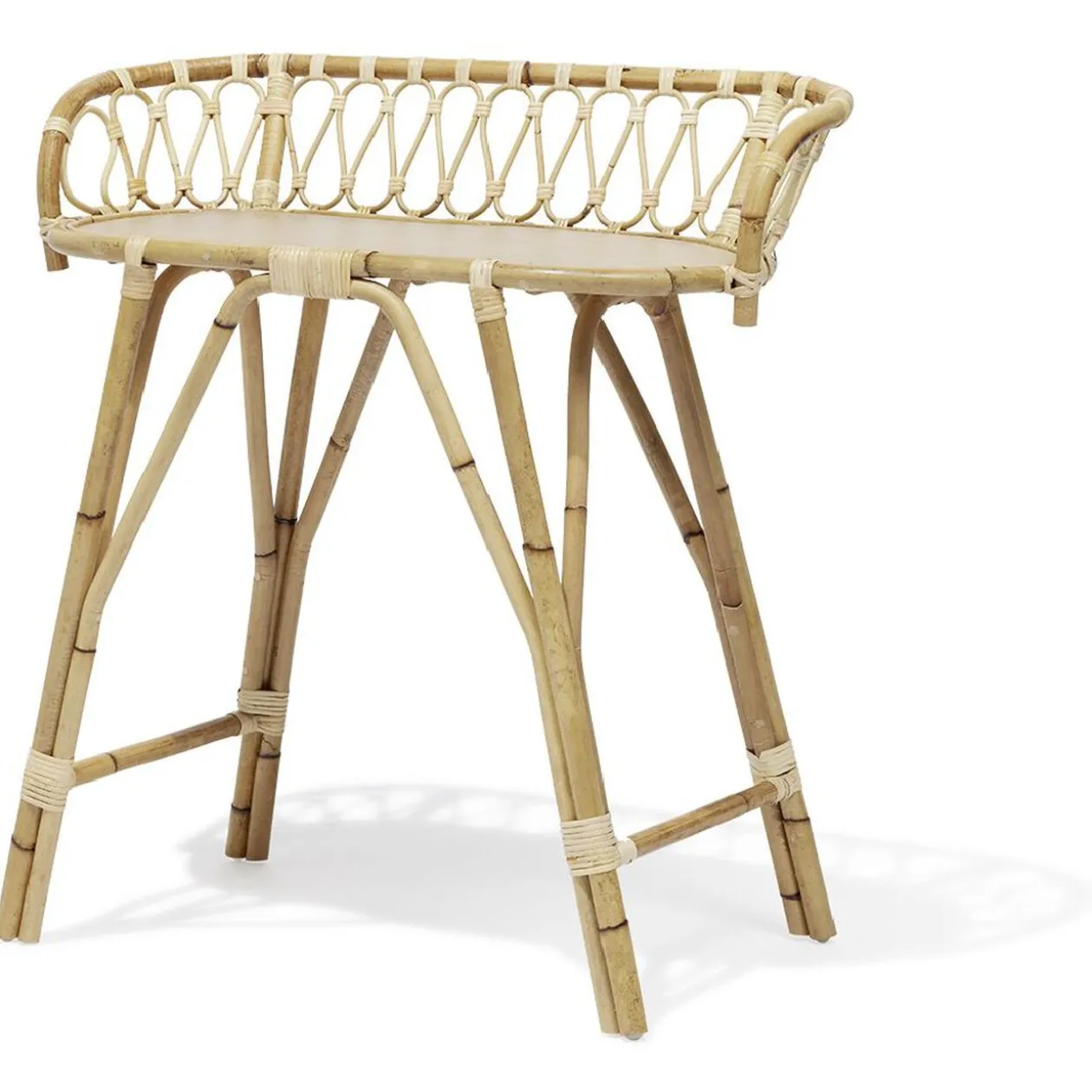 Coiffeuse Léonie rotin naturel - L85xP45xH85 cm