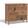 Commode Delhi miel 6 tiroirs