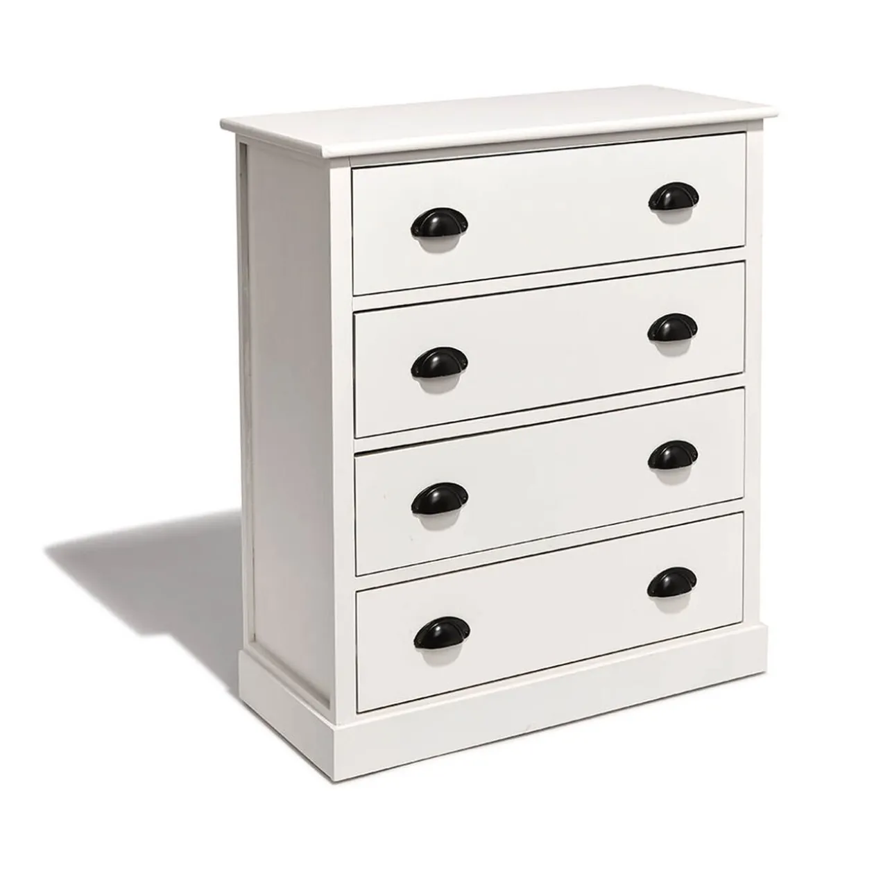 Commode Louis blanche 4 tiroirs