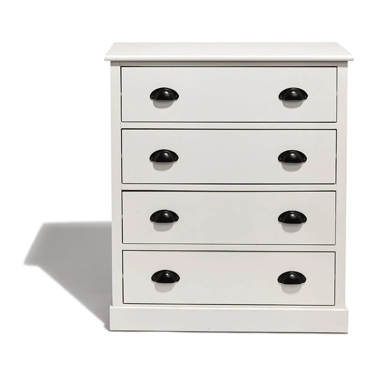 Commode Louis blanche 4 tiroirs