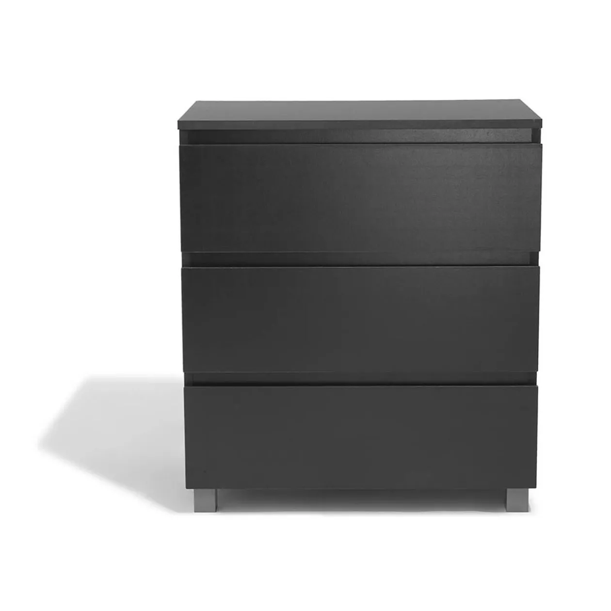 Commode Utah noire 3 tiroirs