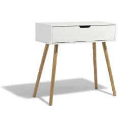 Console Bergen blanche 1 tiroir