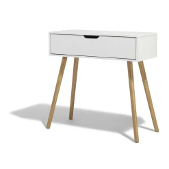 Console Bergen blanche 1 tiroir