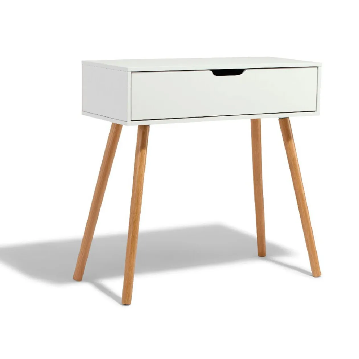 Console Bergen blanche 1 tiroir