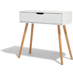 Console Bergen blanche 1 tiroir