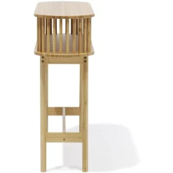 Console Gaïa bambou naturel - L100xP30xH80 cm