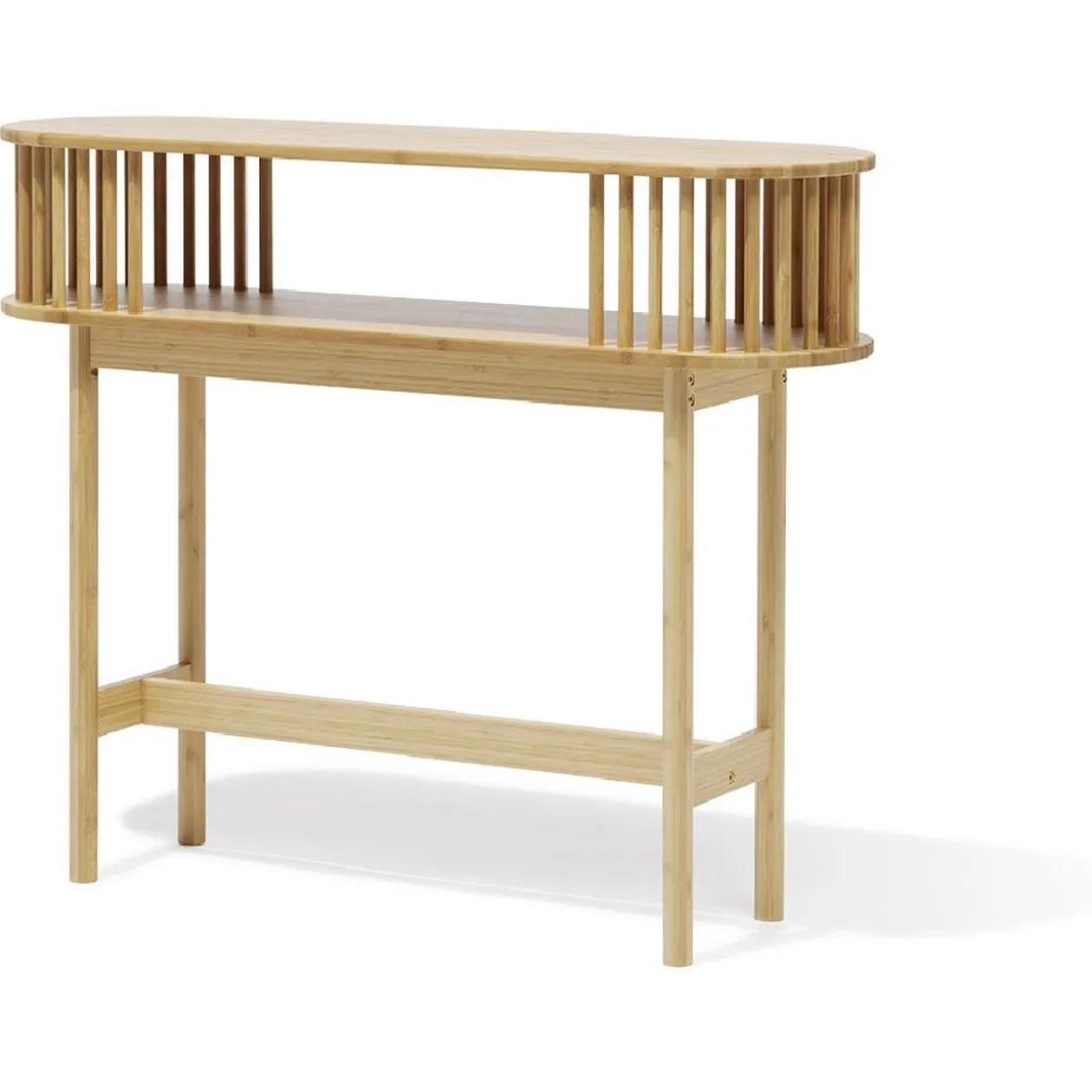 Console Gaïa bambou naturel - L100xP30xH80 cm