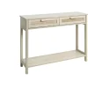 Console Kanna 2 tiroirs cannage rotin L.100 x P.30 x H.75 cm