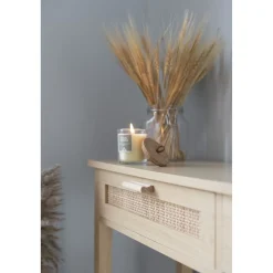 Console Kanna 2 tiroirs cannage rotin L.100 x P.30 x H.75 cm