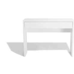 Console Luminosa blanche 1 tiroir