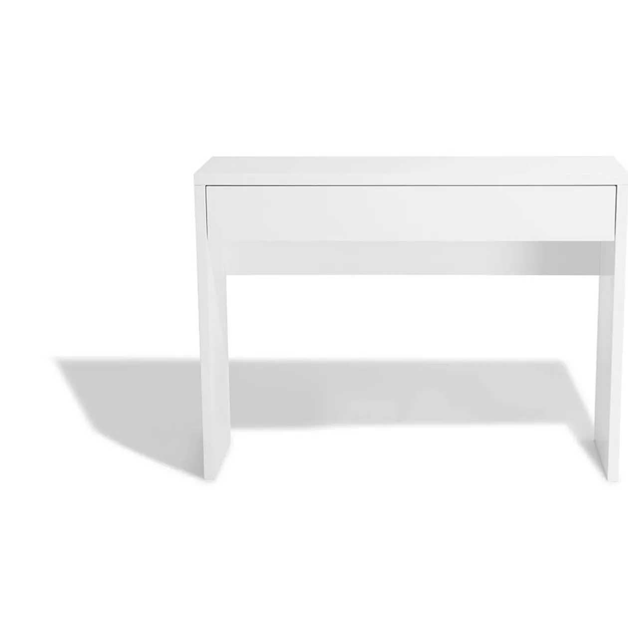 Console Luminosa blanche 1 tiroir