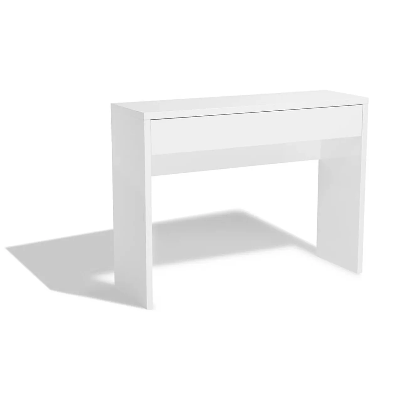 Console Luminosa blanche 1 tiroir