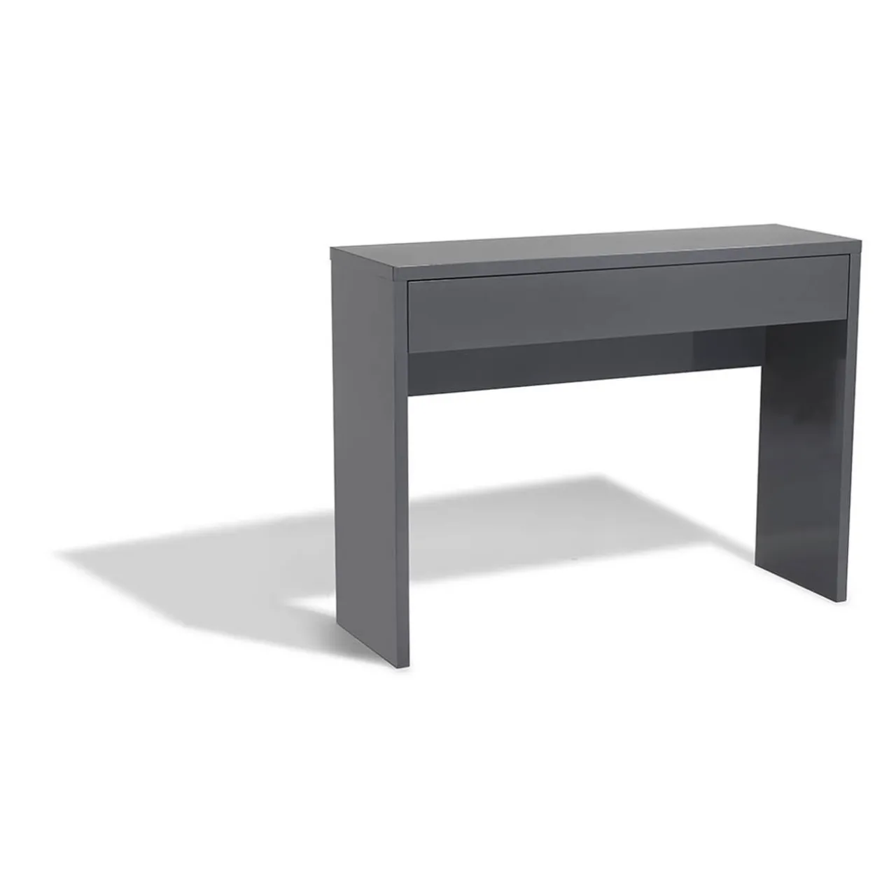 Console Luminosa gris anthracite 1 tiroir