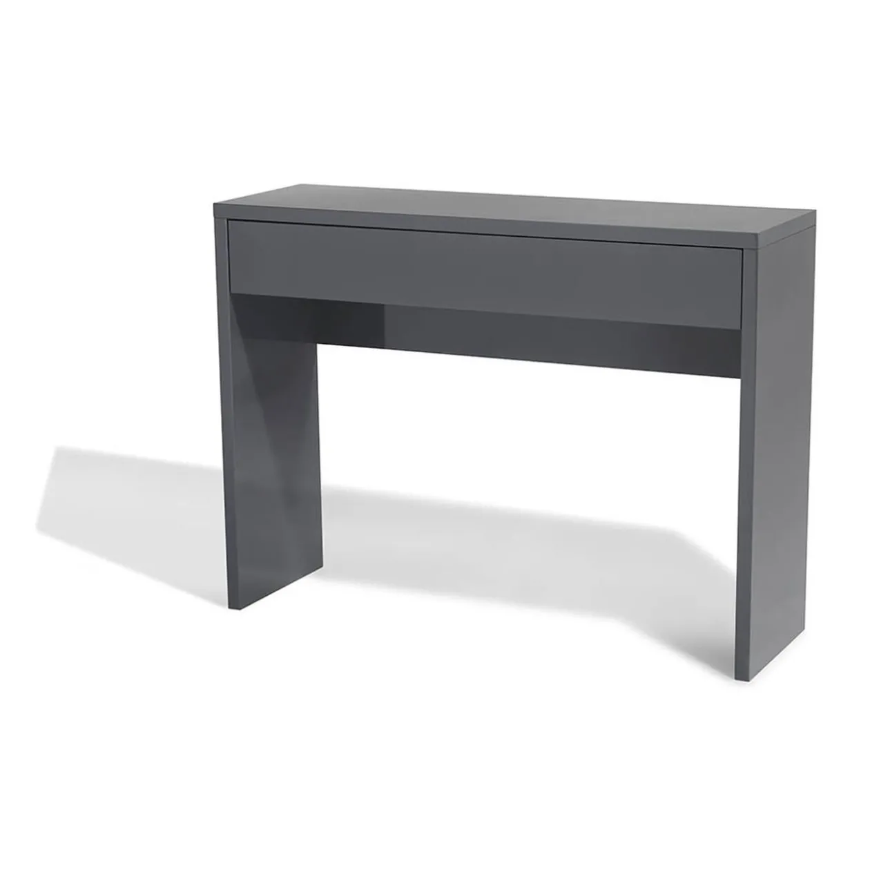Console Luminosa gris anthracite 1 tiroir