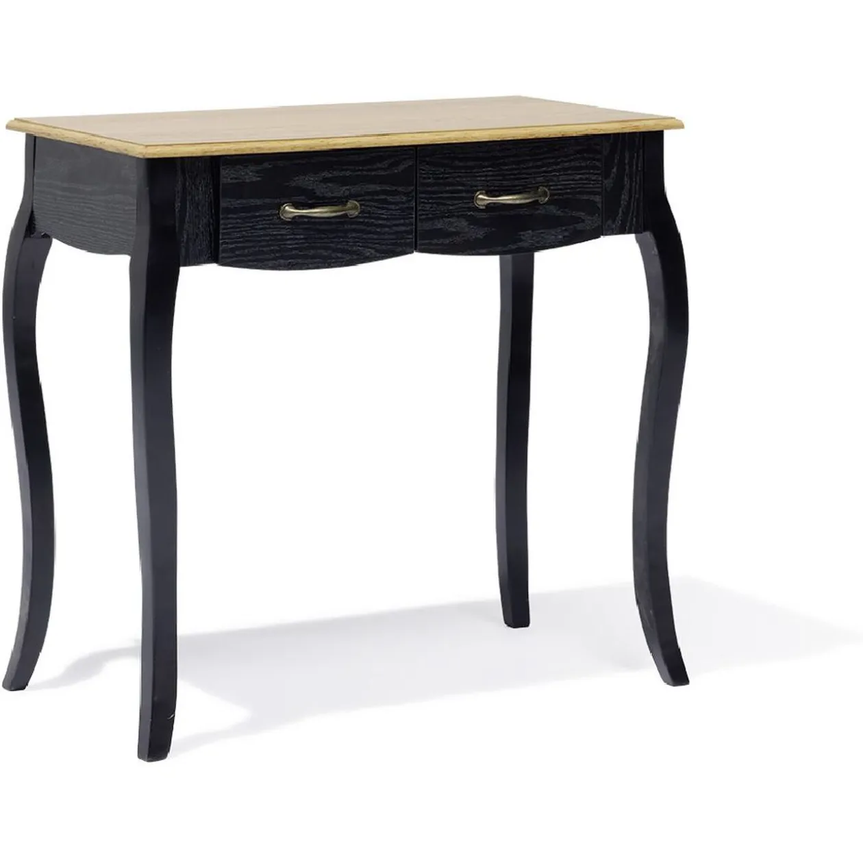Console Romane noir - L80xP40xH75 cm