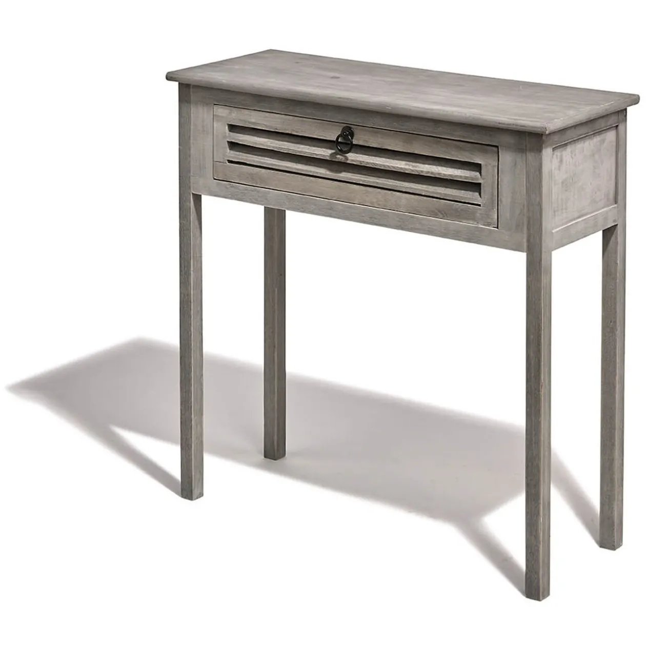 Console Saint Malo gris anthracite 1 tiroir