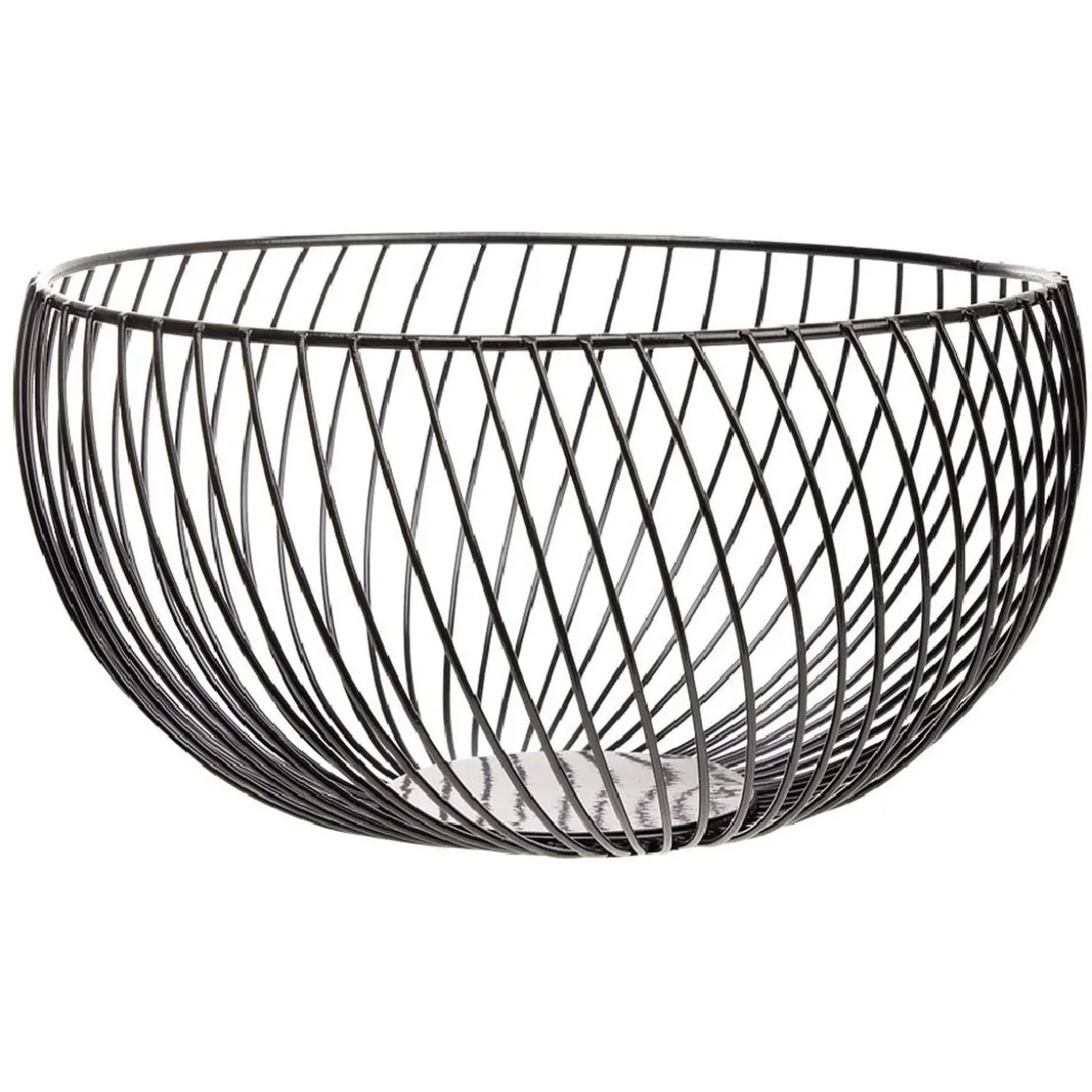 Corbeille à fruits acier noir