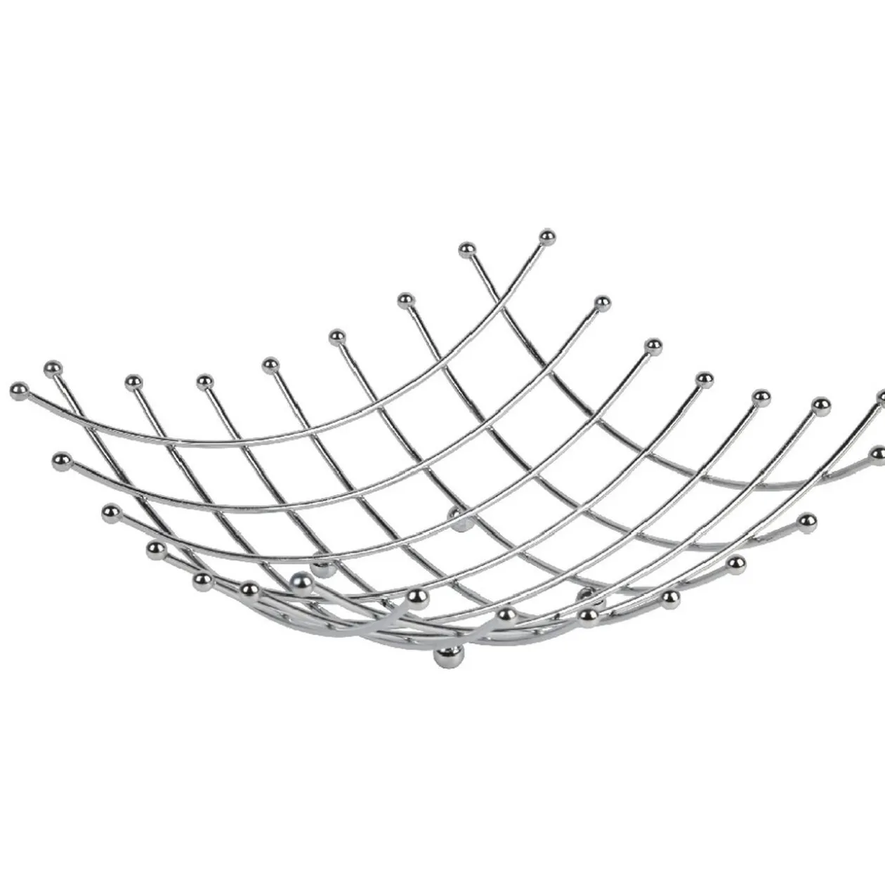 Corbeille à fruits design quadrillage