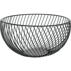Corbeille à fruits métal filaire noir