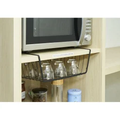 Corbeille à suspendre métal noir x2