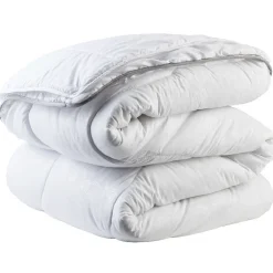 Couette 2 personnes blanc uni 4 saisons