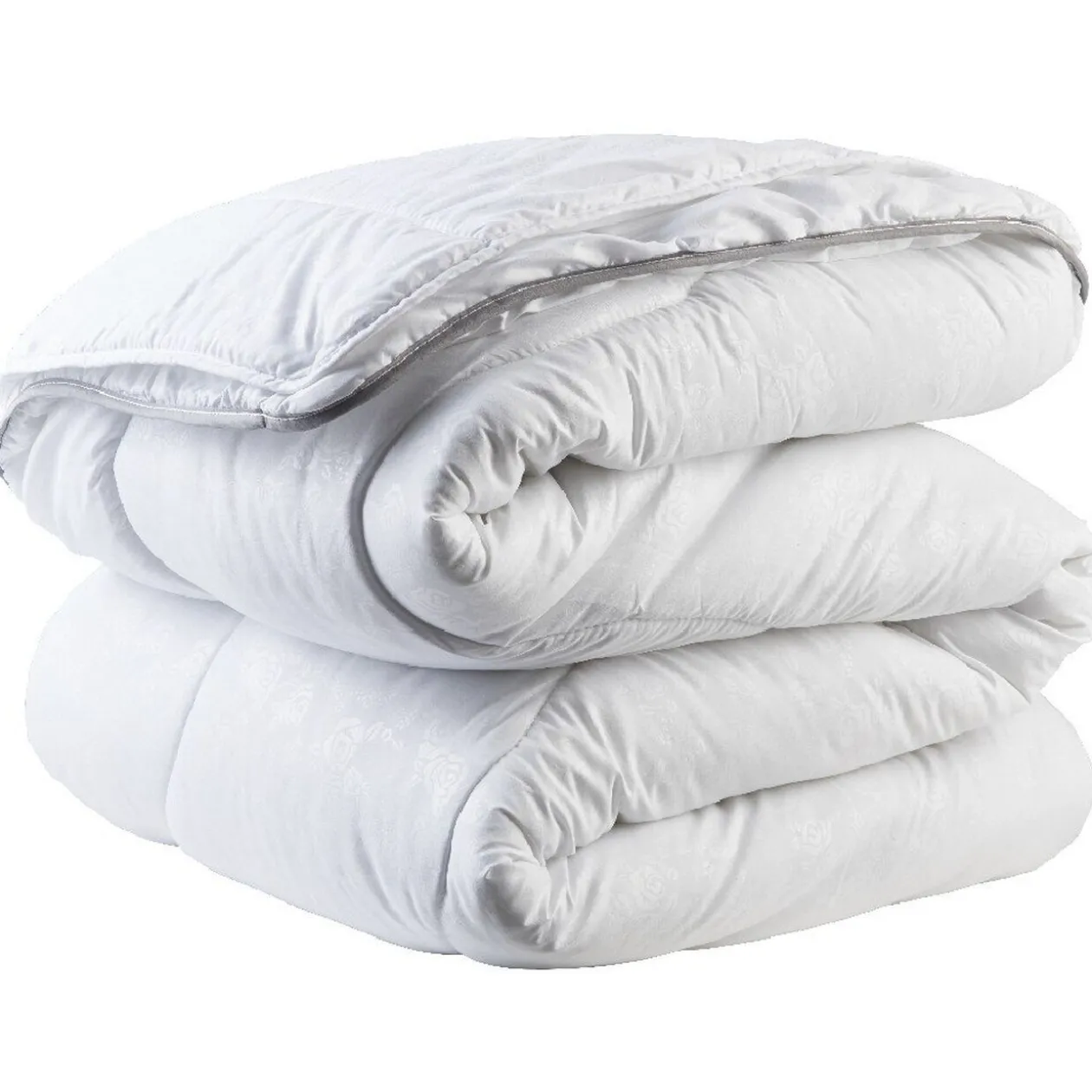 Couette 2 personnes blanc uni 4 saisons