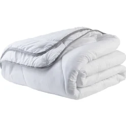 Couette 2 personnes blanc uni 4 saisons