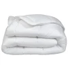 Couette 1 place blanche chaude anti acariens 450 g/m² 140x200 cm