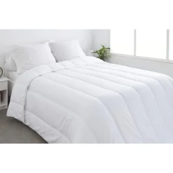 Couette 2 places blanche anti-acariens
