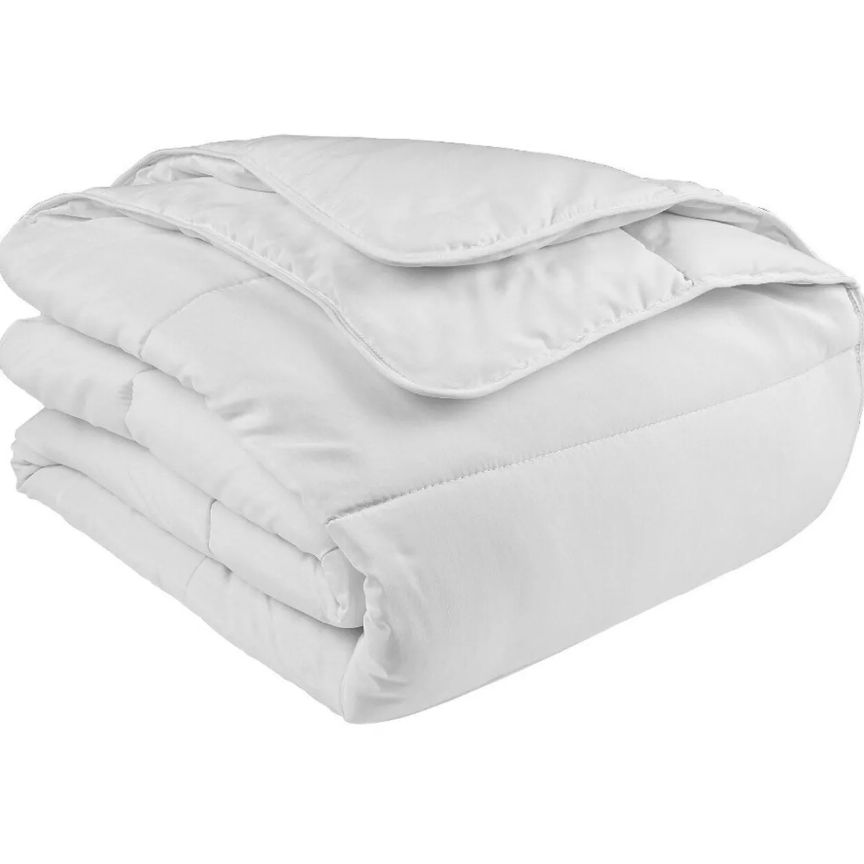 Couette blanche coins ronds 1 personne