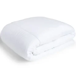 Couette caline polyester blanc 1 place 140x200cm