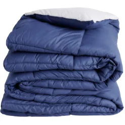 Couette chaude bicolore réversible 2 personnes