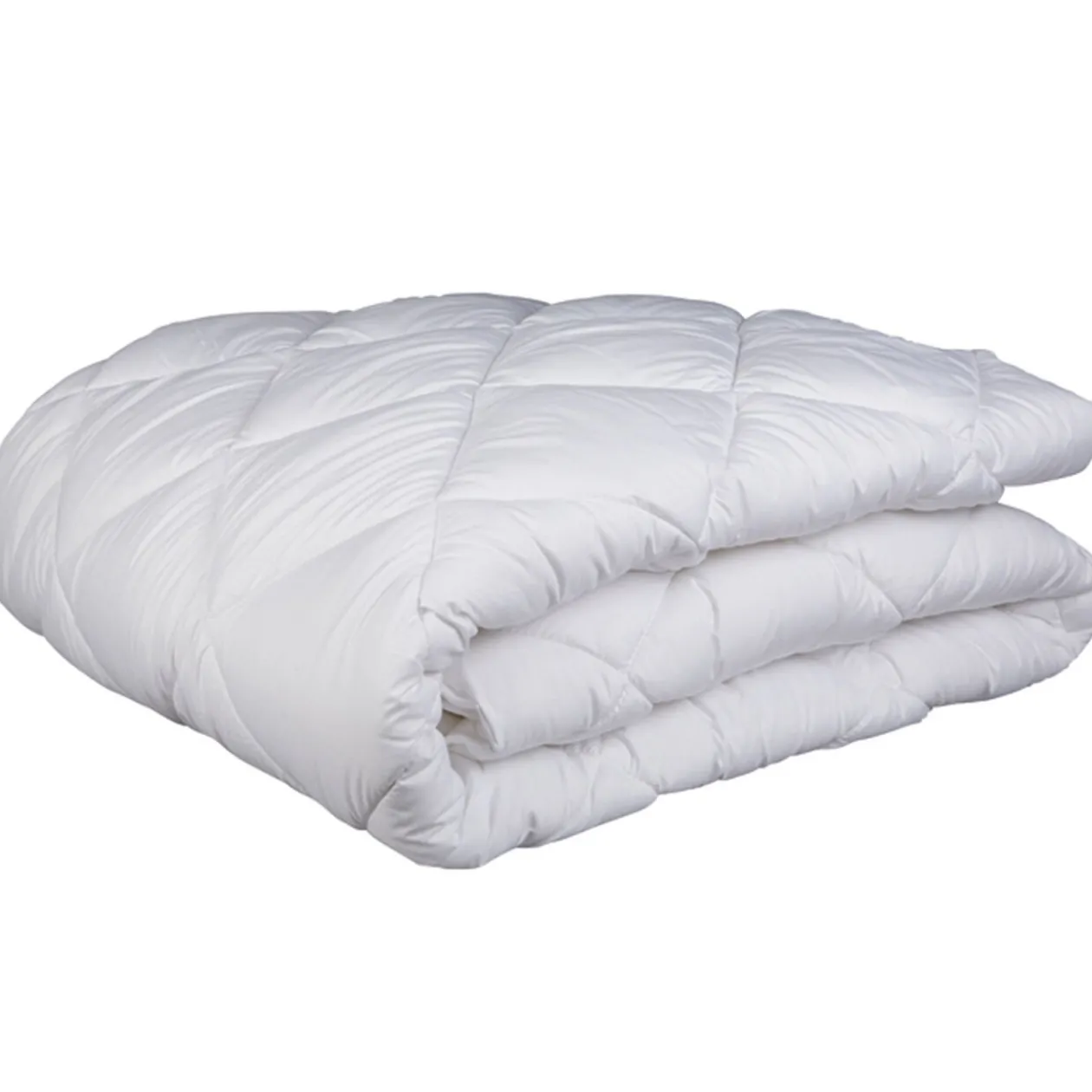 Couette chaude bien-être anti-acariens blanche 220x240cm